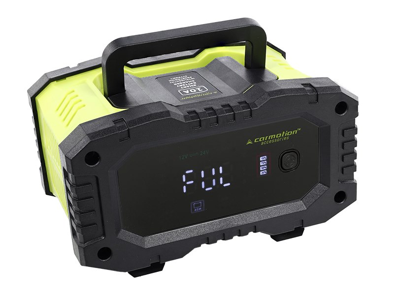 Carmotion Batterieladegerät Digital 10A bis 200Ah Starterbatterien