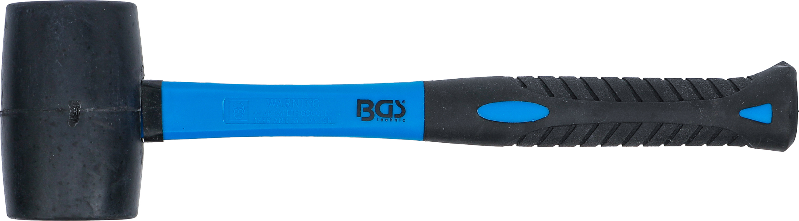 BGS Gummihammer | Fiberglasstiel | schwarzer Kopf | Ø 50 mm | 280 g