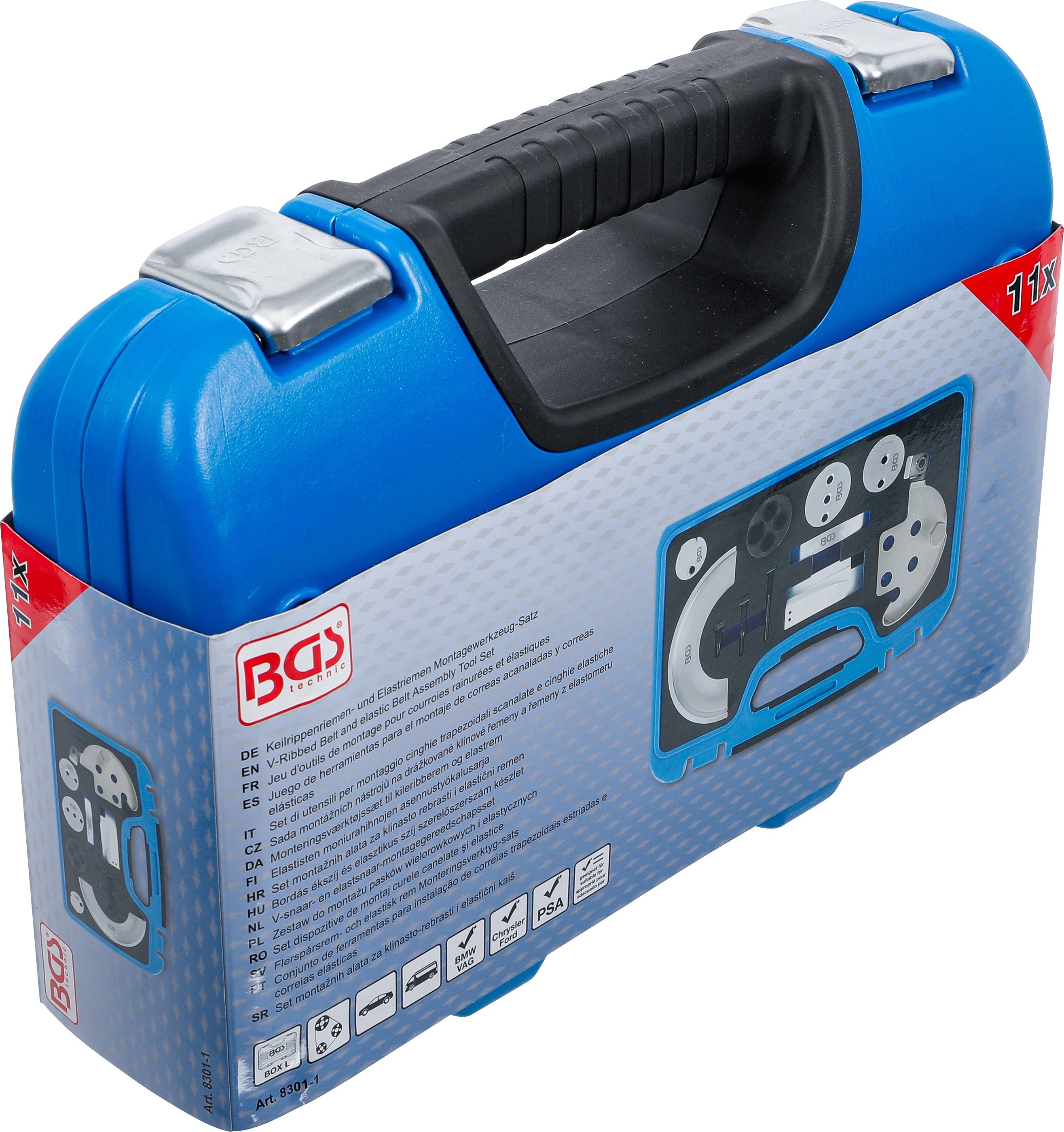 BGS Keilrippenriemen- und Elastriemen Montagewerkzeug-Satz | 11-tlg.