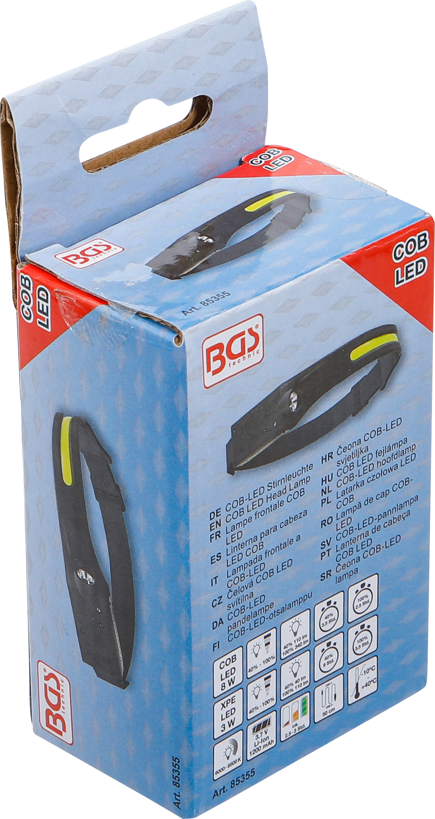 BGS COB-LED Stirnleuchte | mit Bewegungssensor