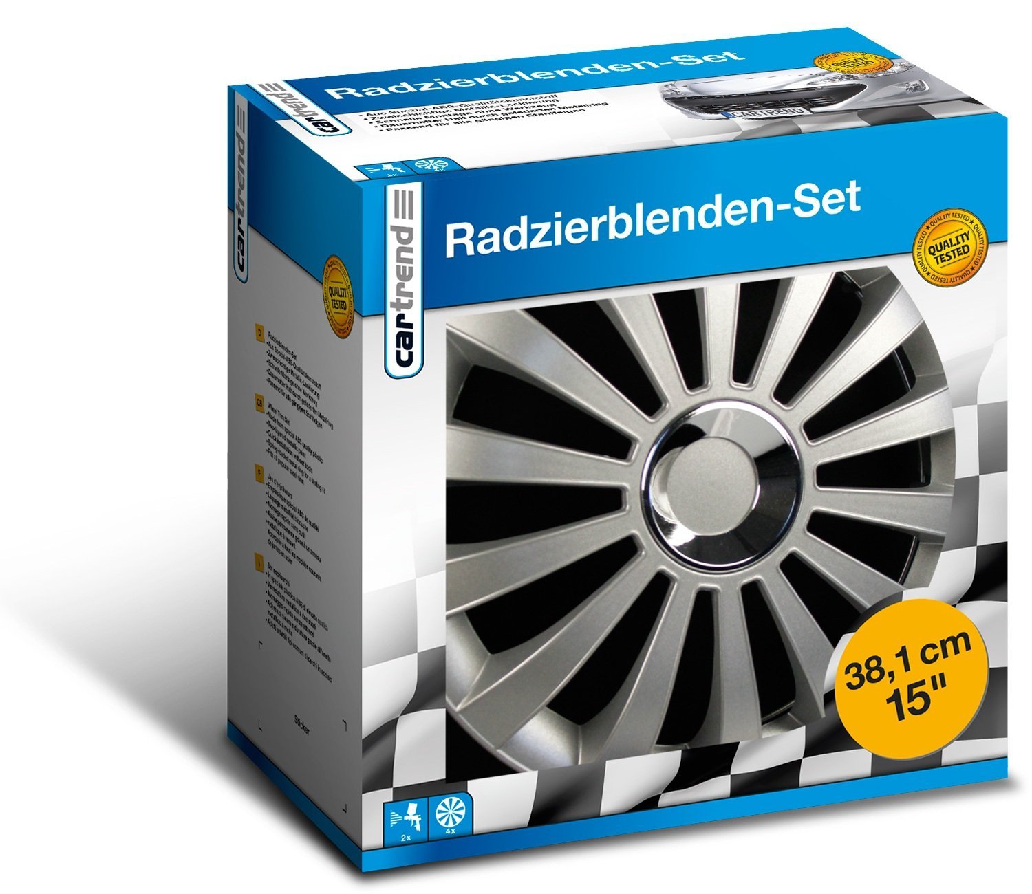 Cartrend Radzierblende Meridian 4er Set