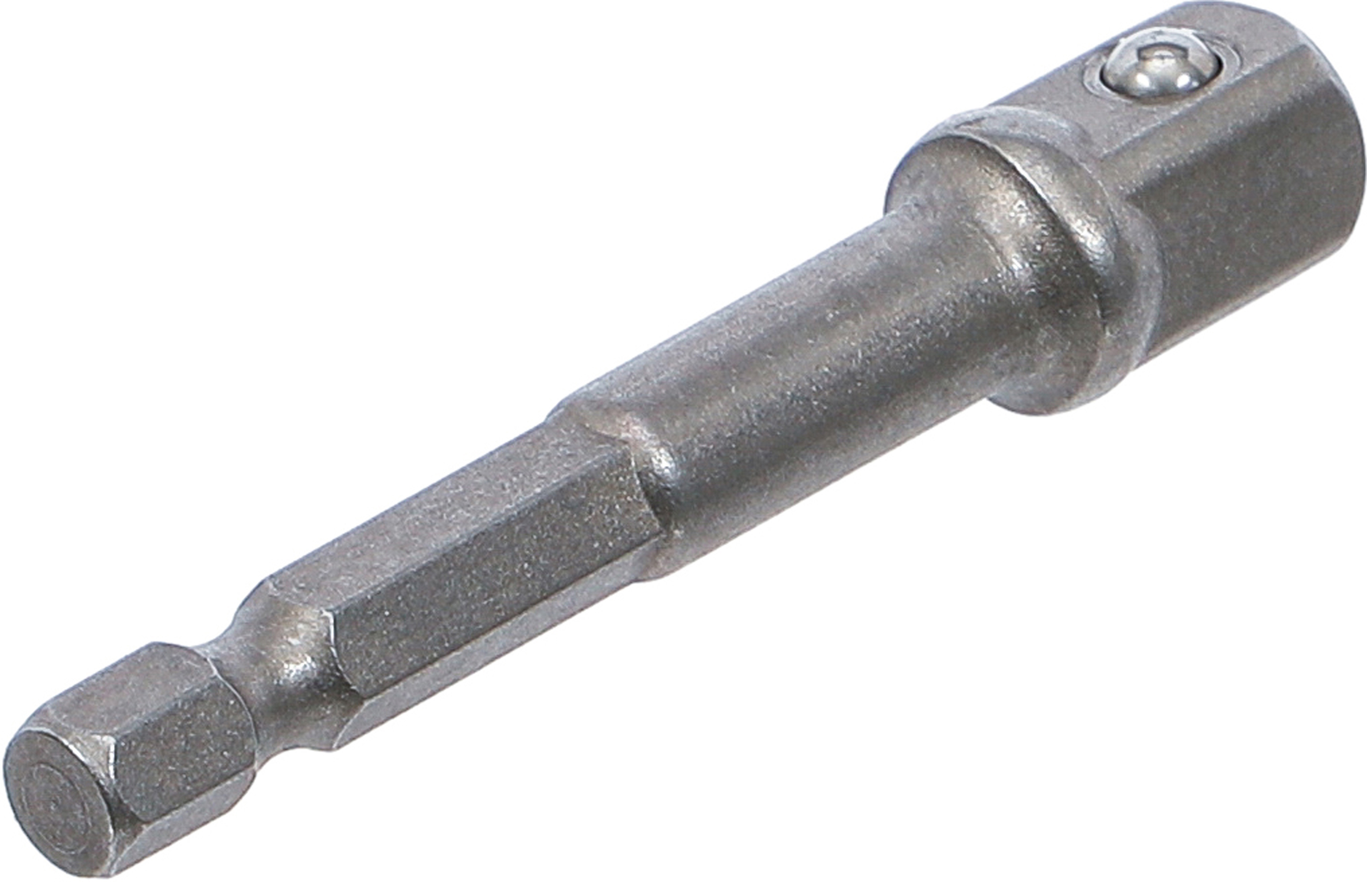 BGS Adapter für Bohrmaschinen | Antrieb Außensechskant 6,3 mm (1/4") / Abtrieb Außenvierkant 10 mm (3/8")