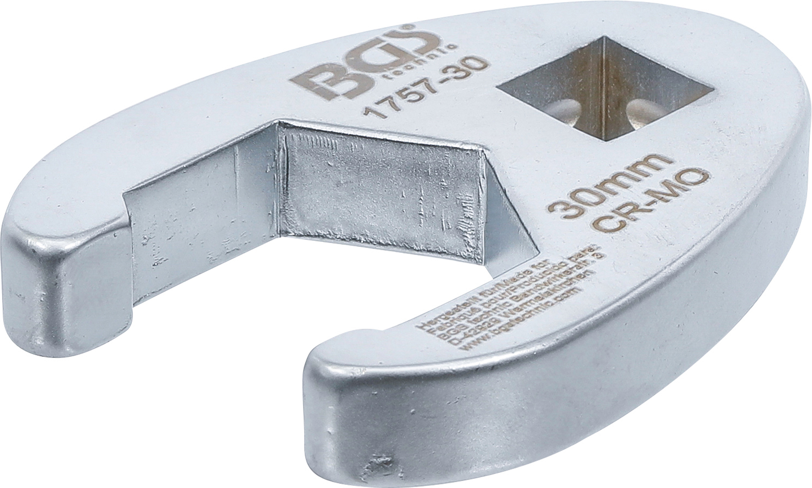 BGS Hahnenfußschlüssel | Antrieb Innenvierkant 12,5 mm (1/2") | SW 30 mm