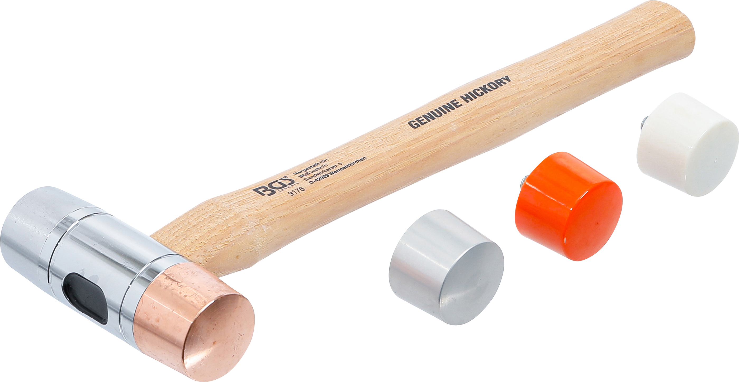 BGS Wechselkopf-Hammer | Hickory-Stiel | Ø 35 mm