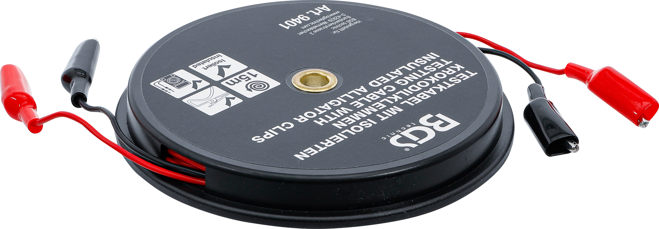 BGS Krokodilklemmen-Kabelbox | 15 m