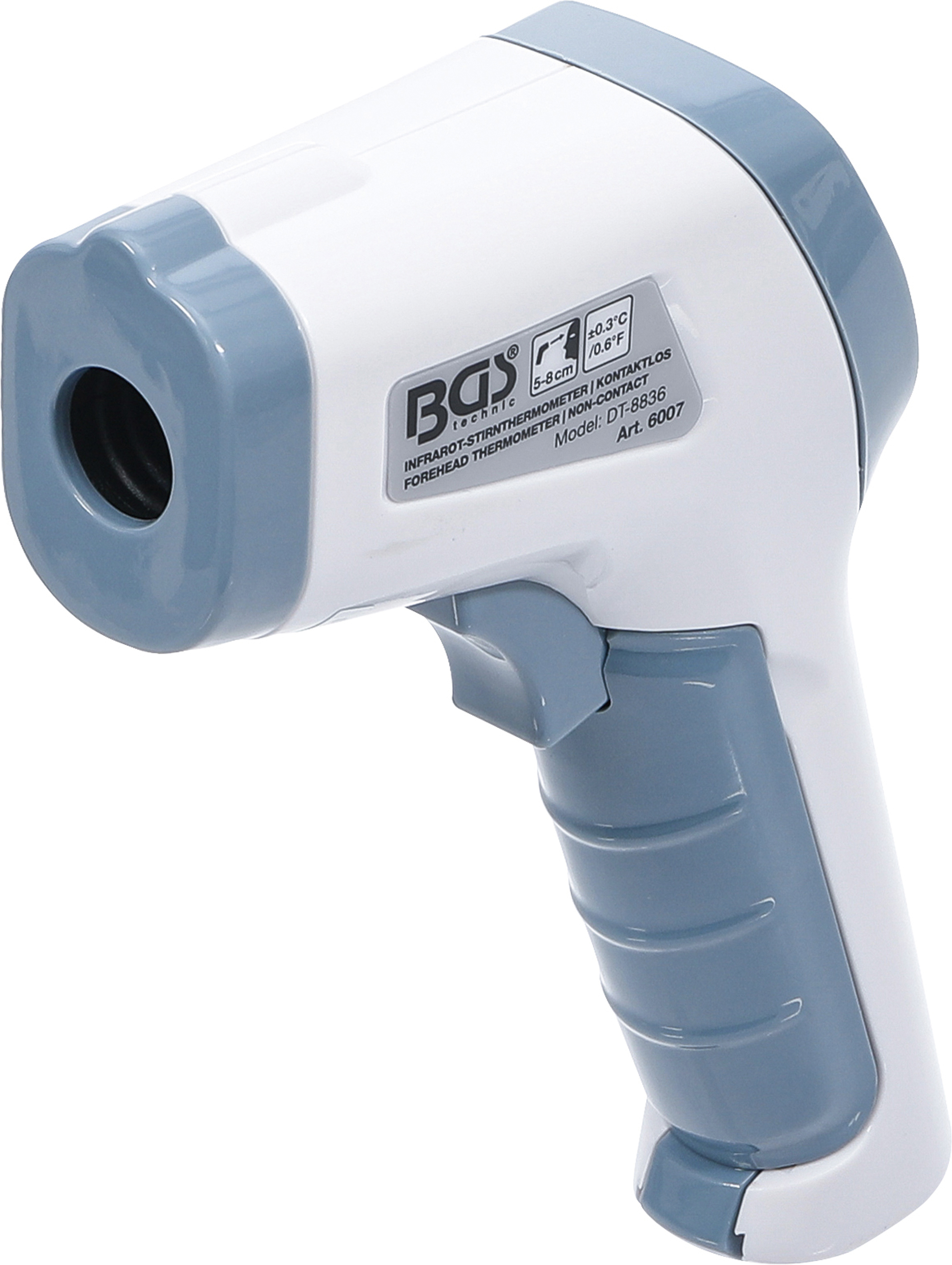 BGS Stirn-Fieber-Thermometer | kontaktlos, Infrarot | für Personen + Objekt-Messung | 0 - 100°