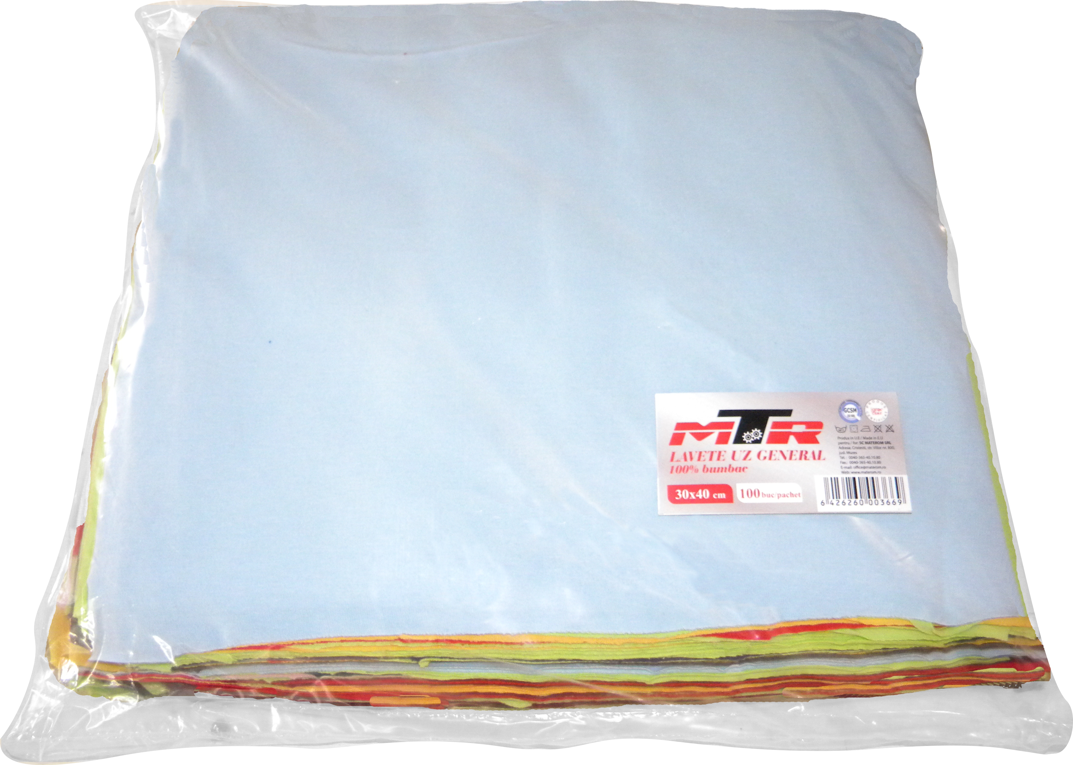 MTR Baumwolltuch Tuch aus 100% Baumwolle 30x40 cm 100er Pack