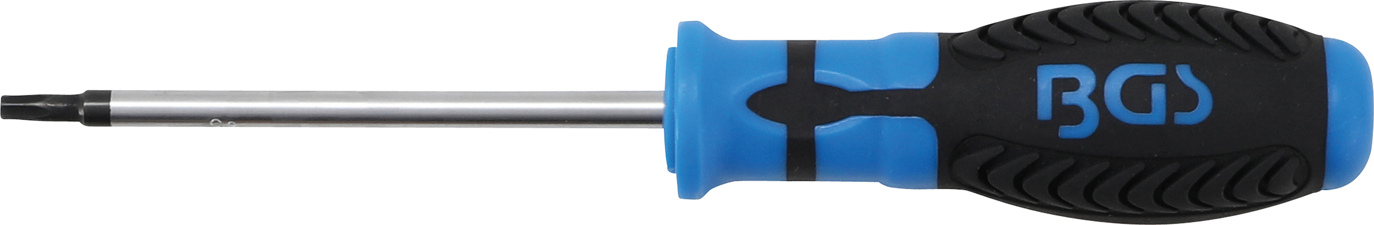 BGS Schraubendreher | T-Profil (für Torx) mit Bohrung T25 | Klingenlänge 100 mm
