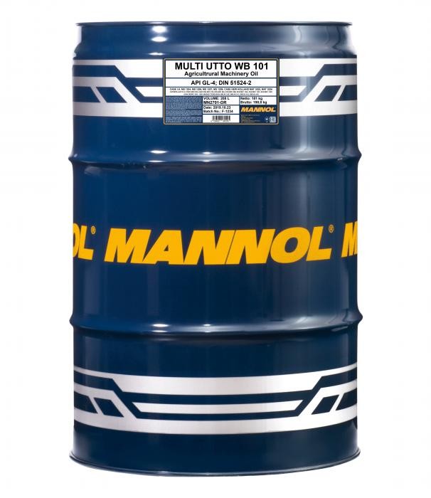 Mannol 2701 Multi UTTO WB 101 GL-4 HLP 208 Liter