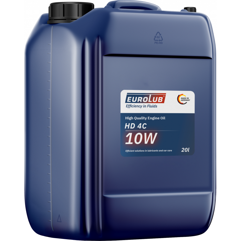 Eurolub Motoröl HD 4C SAE 10W Einbereichsmotorenöl 20 Liter