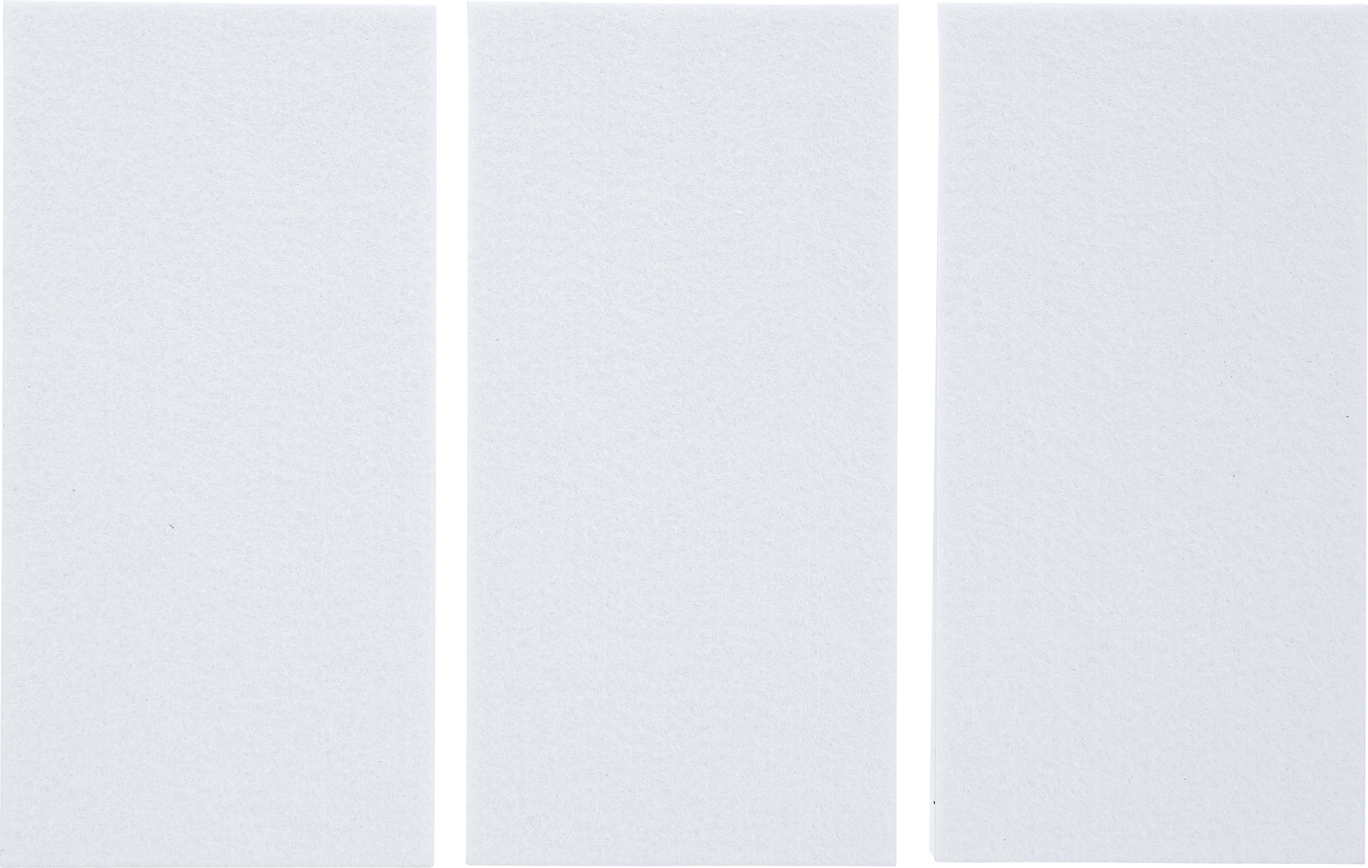 BGS Filzgleiter | Platten | weiß | 100 x 200 mm | 3-tlg.