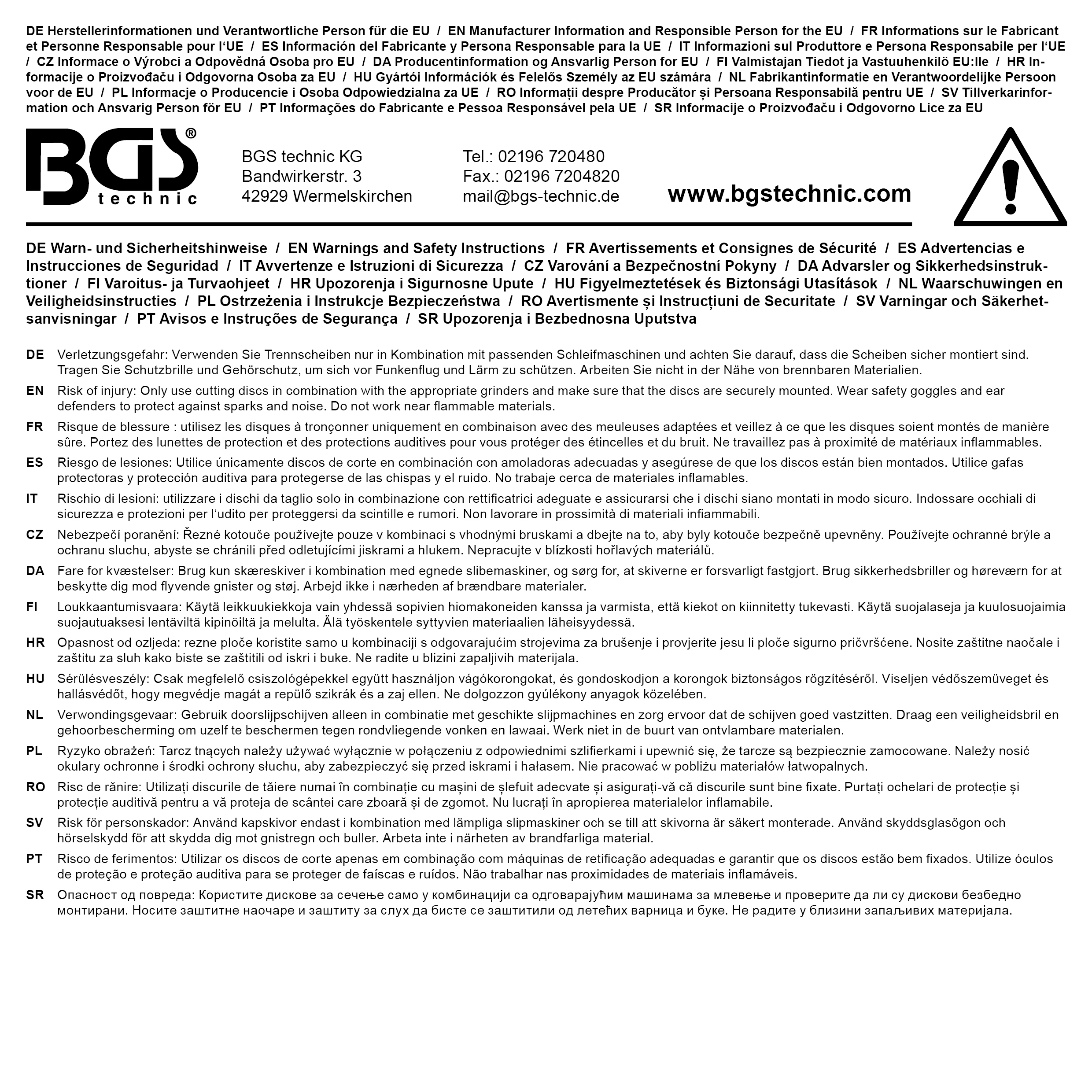 BGS Turbo-Trennscheibe | Ø 115 mm