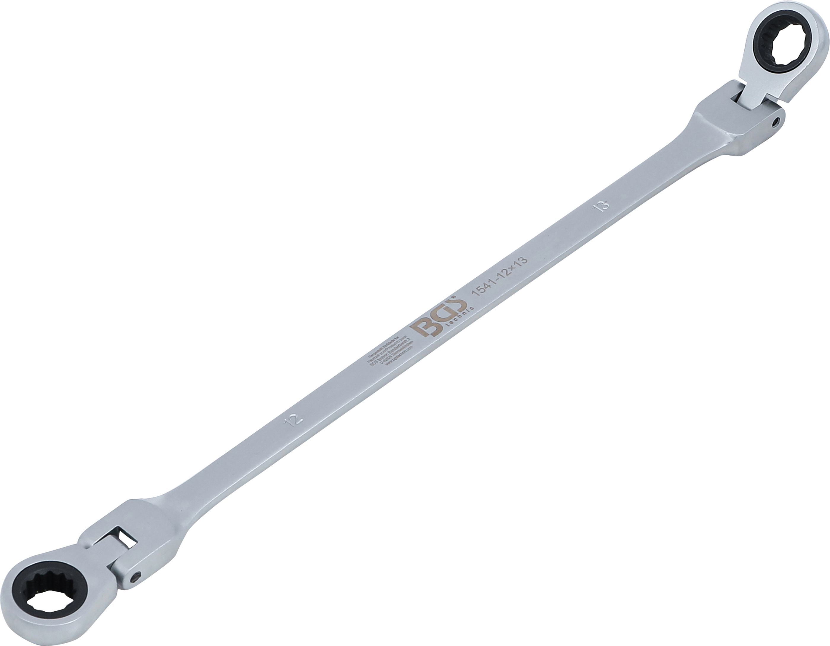 BGS Doppel-Ratschen-Gelenkschlüssel | SW 12 x 13 mm