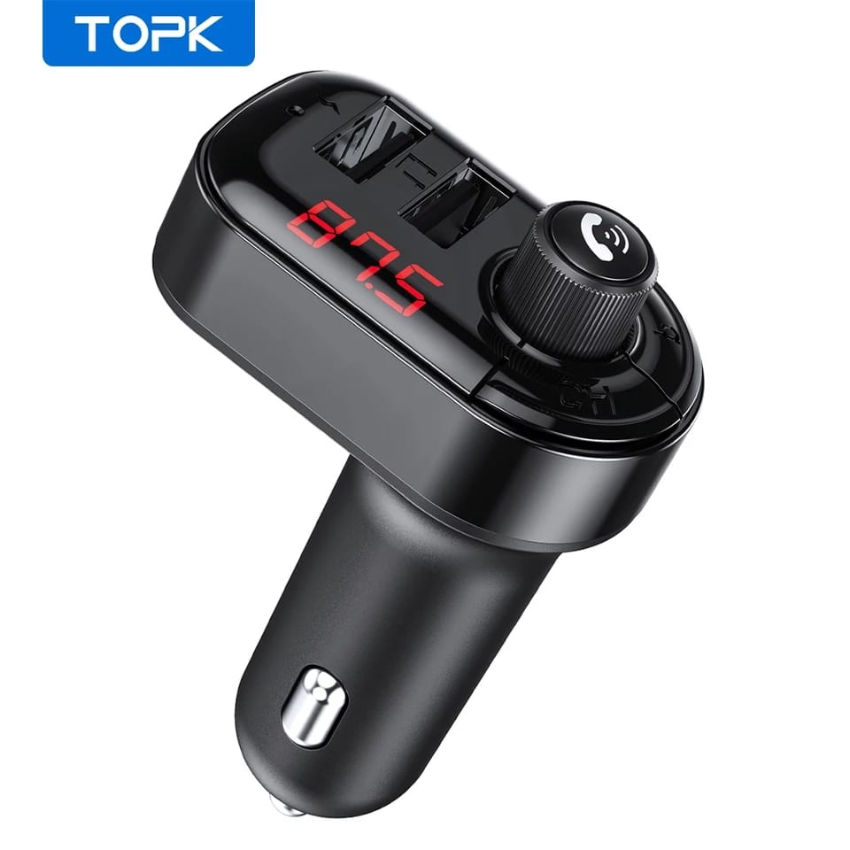 Auto Bluetooth 5.0 FM Transmitter 2.1A Car Wireless MP3 Player Freisprecheinrichtung