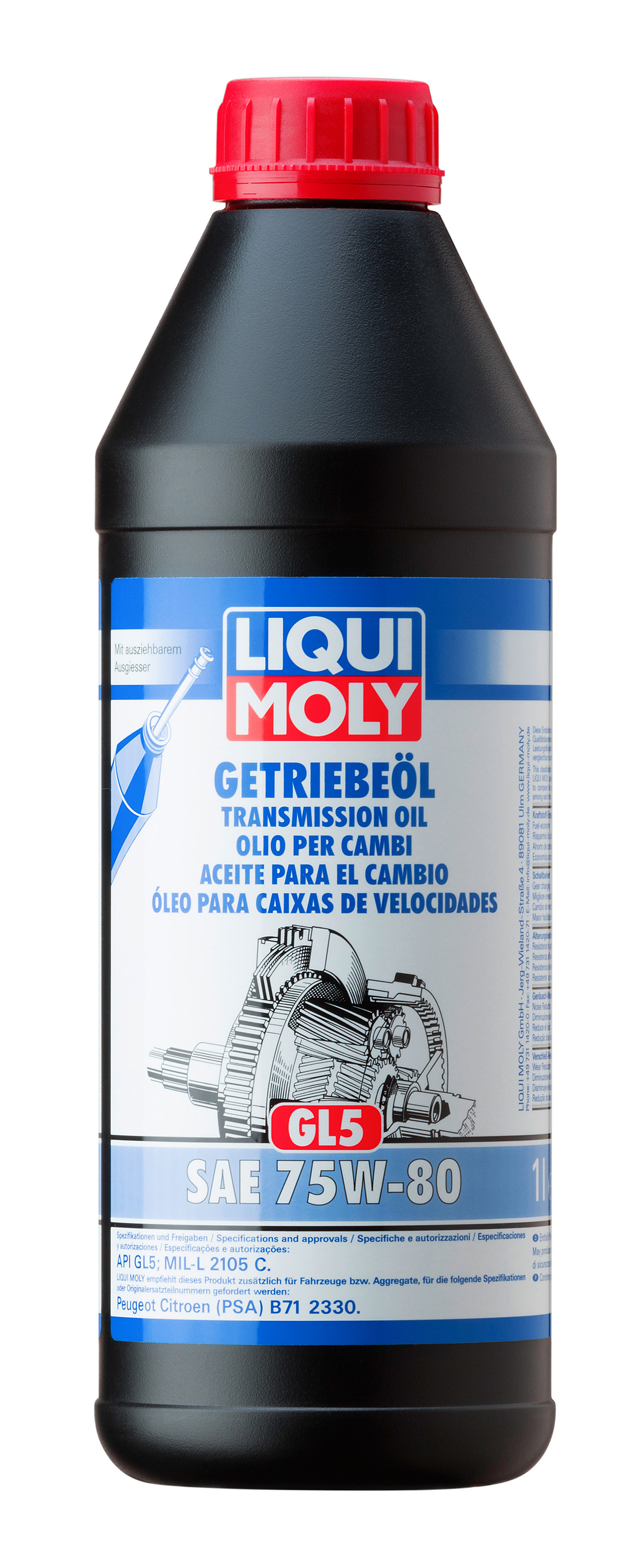 75W-80 Liqui Moly 3658 Getriebeöl GL5 1 Liter