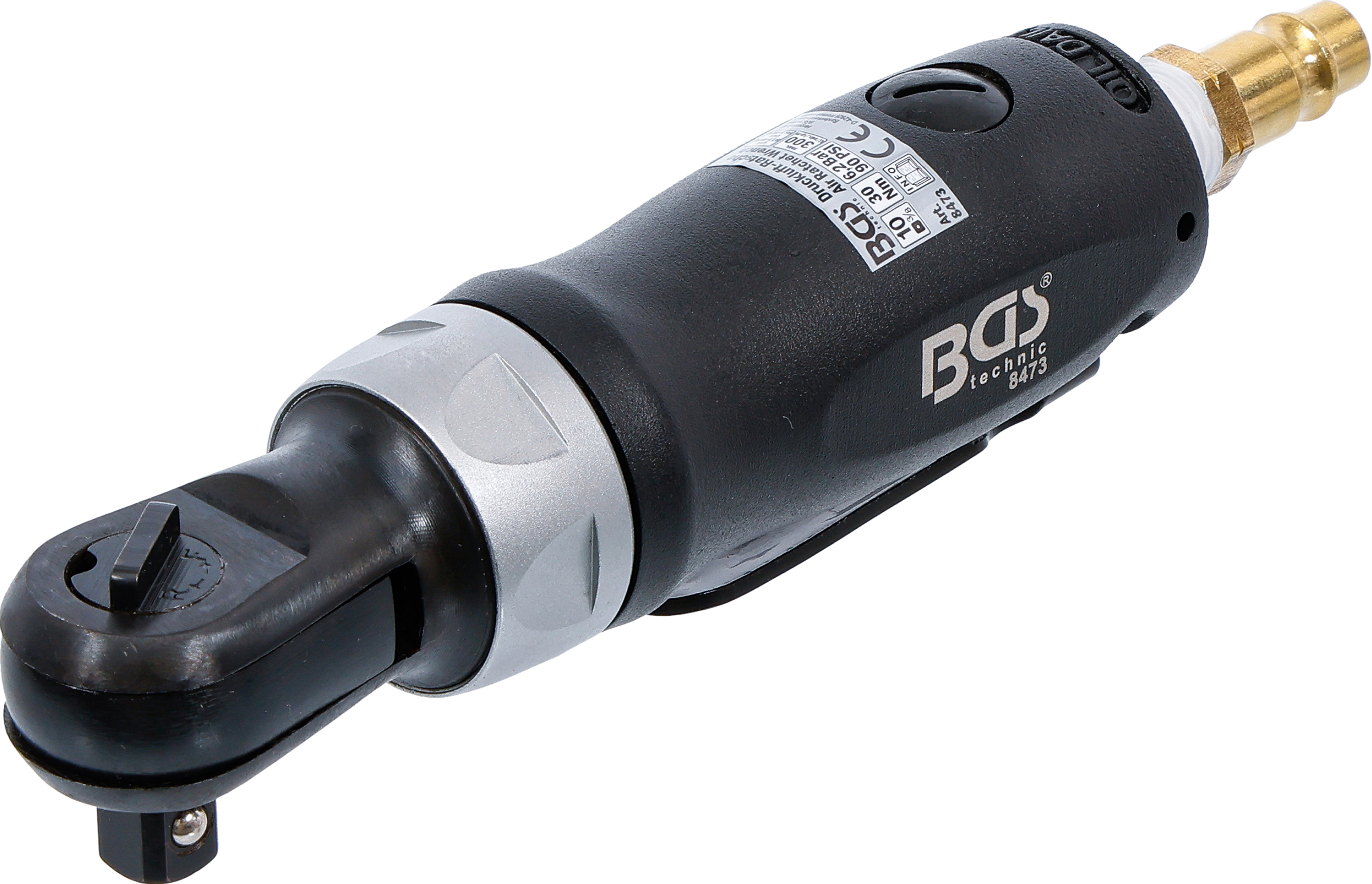 BGS Druckluft-Ratschenschrauber | 10 mm (3/8") | 54 Nm | extra kurz