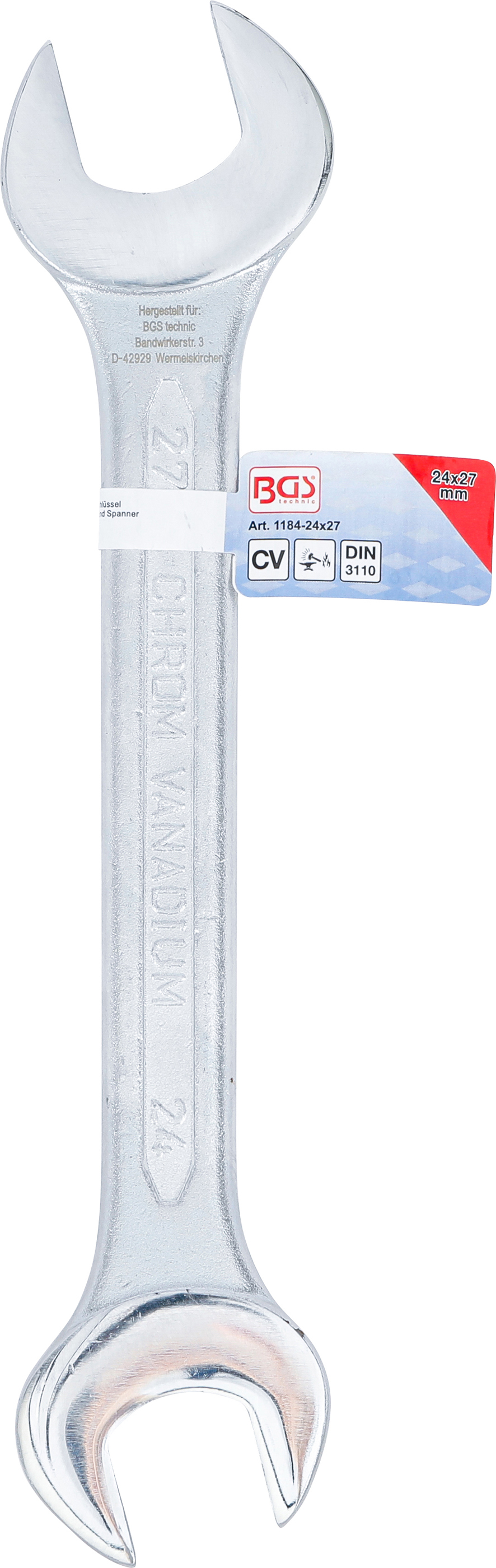 BGS Doppel-Maulschlüssel | SW 24 x 27 mm BGS Doppel-Maulschlüssel | SW 24 x 27 mm