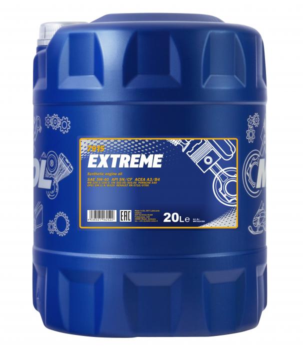 5W-40 Mannol 7915 Extreme Motoröl 20 Liter