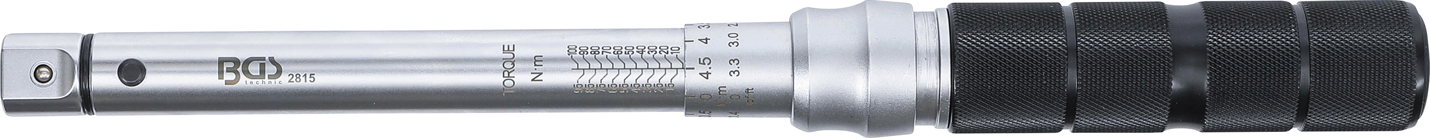 BGS Drehmomentschlüssel | 20 - 100 Nm | für 9 x 12 mm Einsteckwerkzeuge BGS Drehmomentschlüssel | 20 - 100 Nm | für 9 x 12 mm Einsteckwerkzeuge