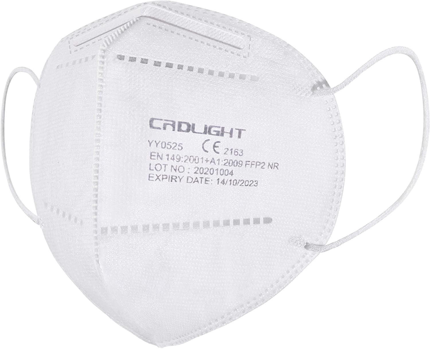 Crdlight FFP2 Maske Gesichtsmaske Mund Nasen Schutz einzeln verpackt