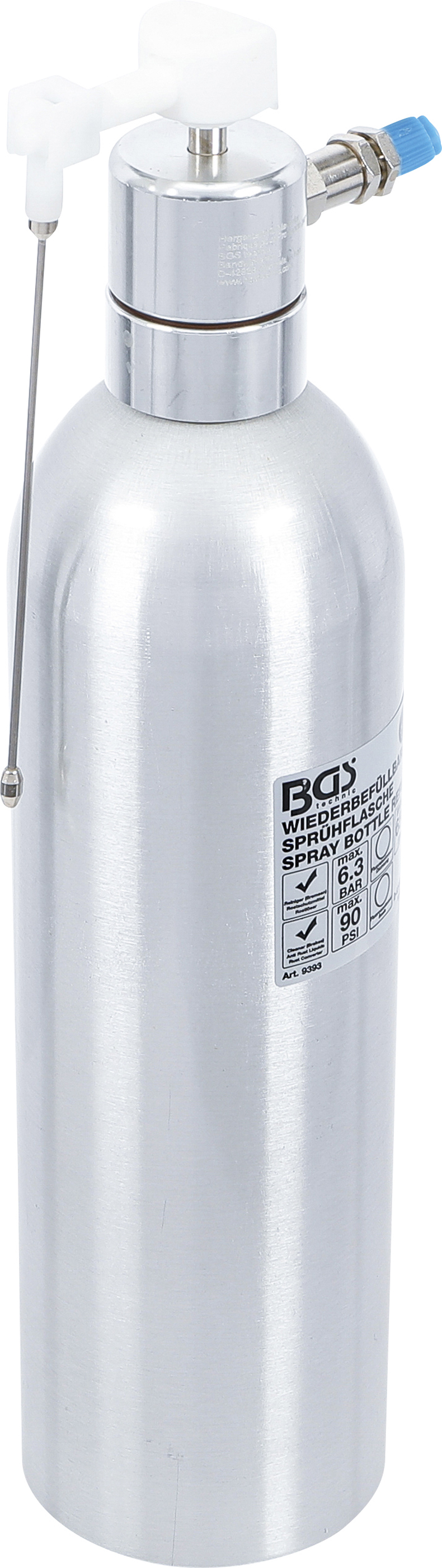 BGS Druckluft-Sprühflasche | Aluminiumausführung | 650 ml