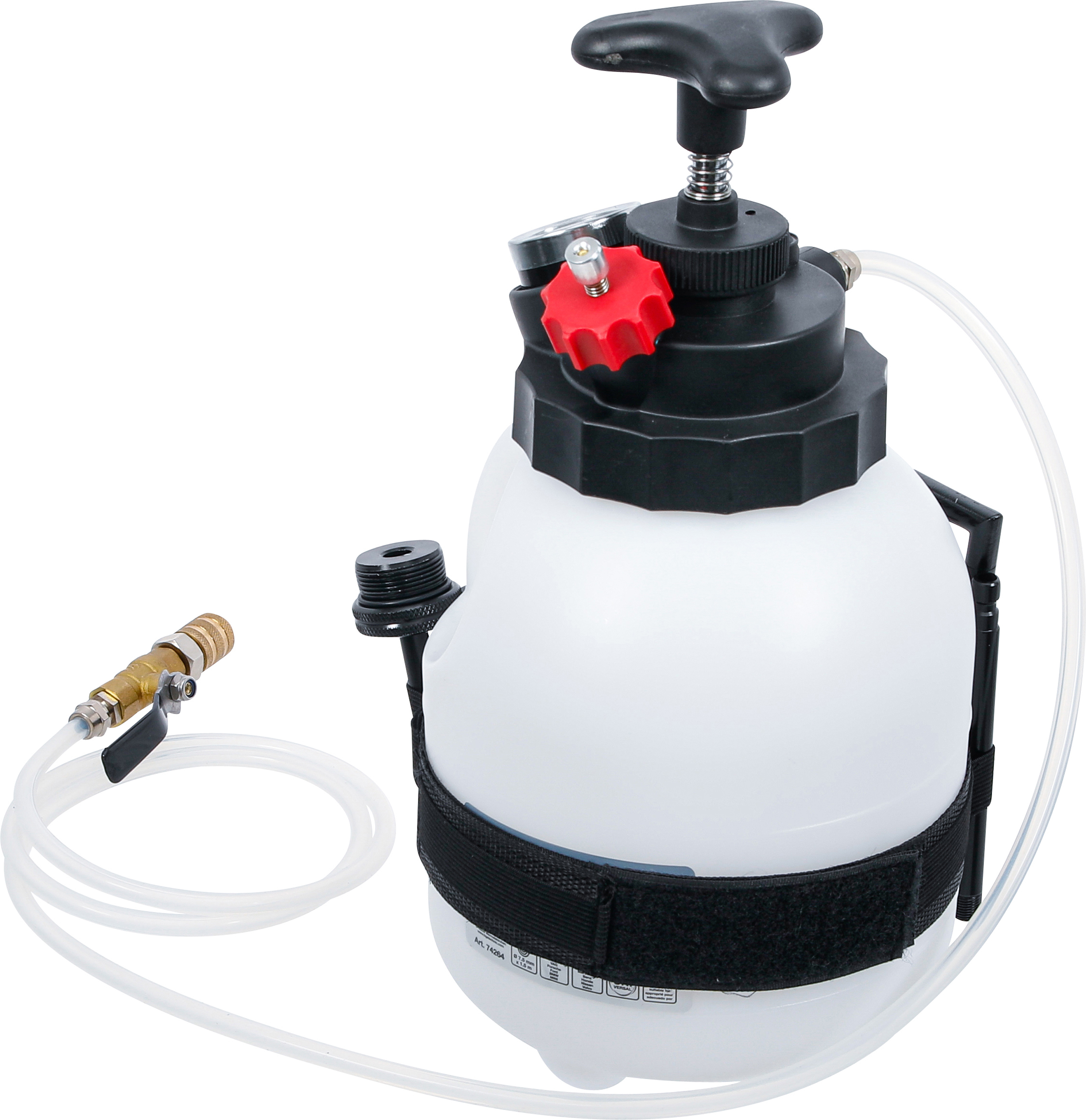 BGS Getriebeöl-Befüllgerät mit Handpumpe | mit 12 Adaptern | 3 l