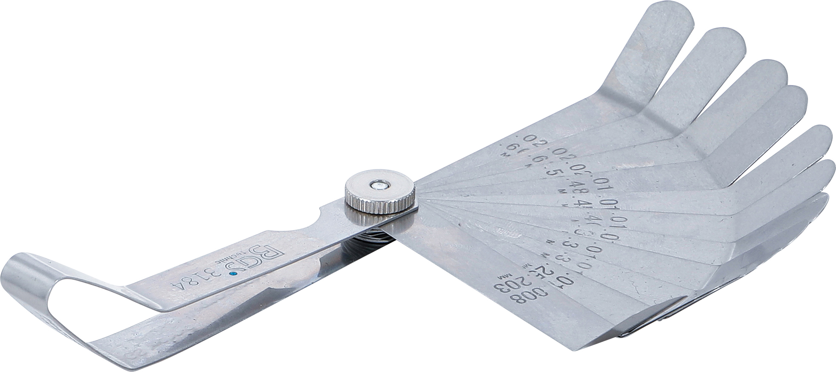 BGS Präzisions-Fühlerlehren, gebogen | 12 Blatt