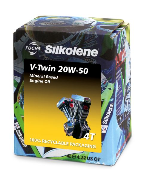 20W-50 Fuchs Silkolene V-Twin Motorrad Motoröl 4 Liter