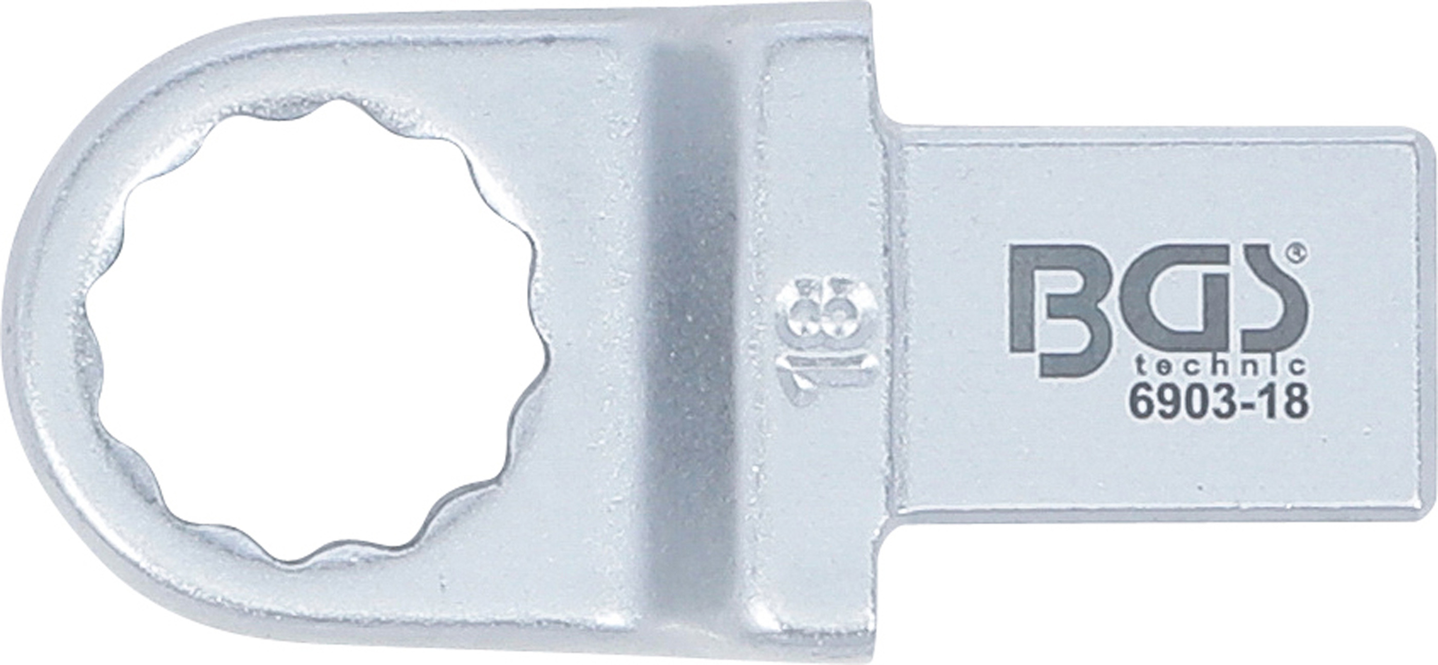 BGS Einsteck-Ringschlüssel | 18 mm | Aufnahme 14 x 18 mm BGS Einsteck-Ringschlüssel | 18 mm | Aufnahme 14 x 18 mm