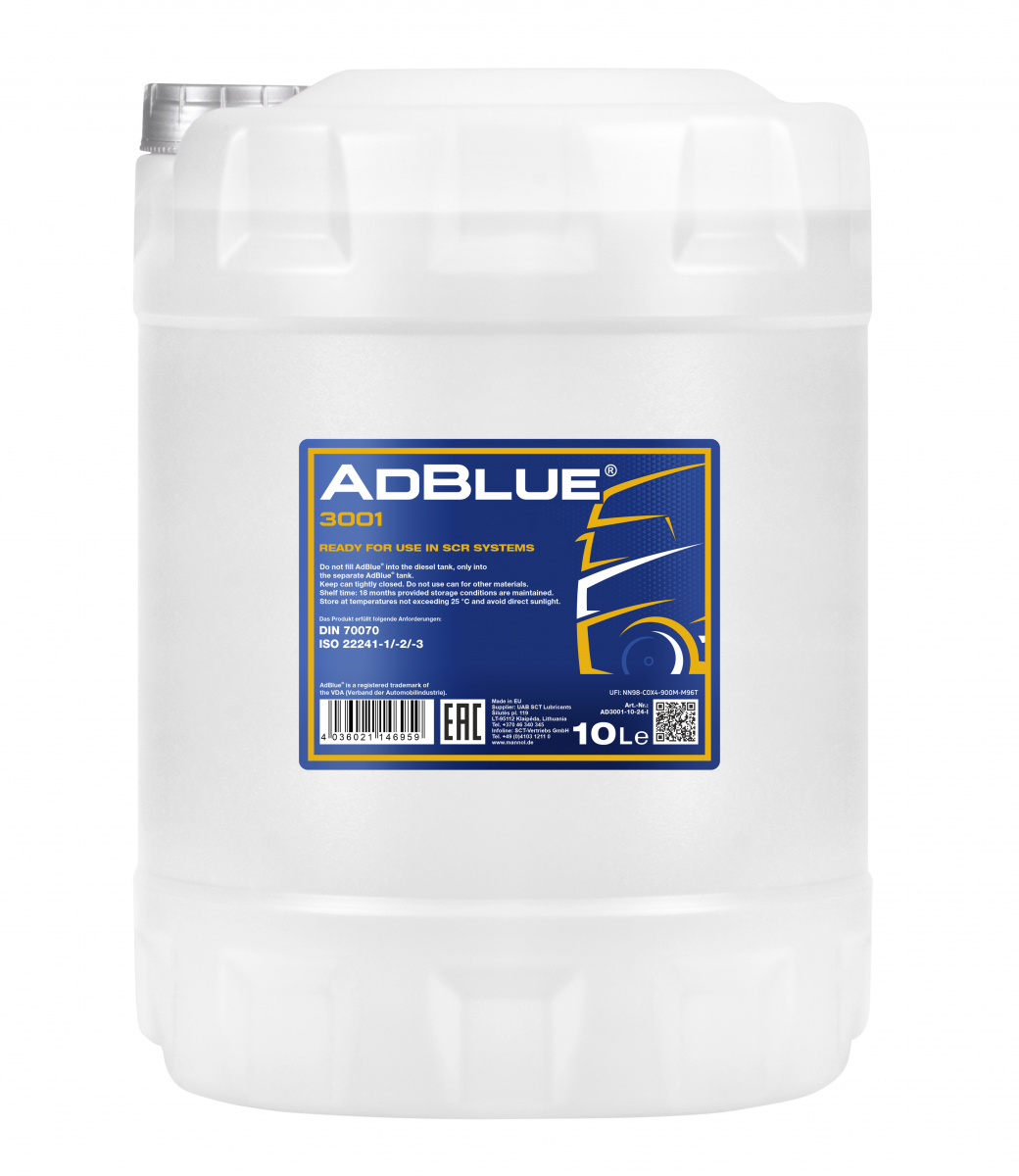 Mannol 3001 AdBlue Harnstofflösung Ad Blue 10 Liter