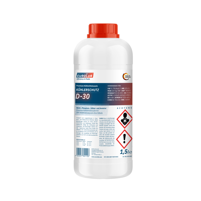 Eurolub Kühlerfrostschutz D-30 Konzentrat 1,5 Liter