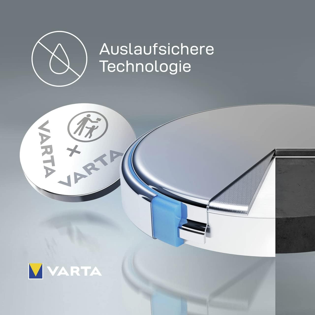 VARTA Batterien Knopfzelle CR2016 Lithium Coin 3V für elektronische Kleingeräte Autoschlüssel Fernbedienungen Waagen