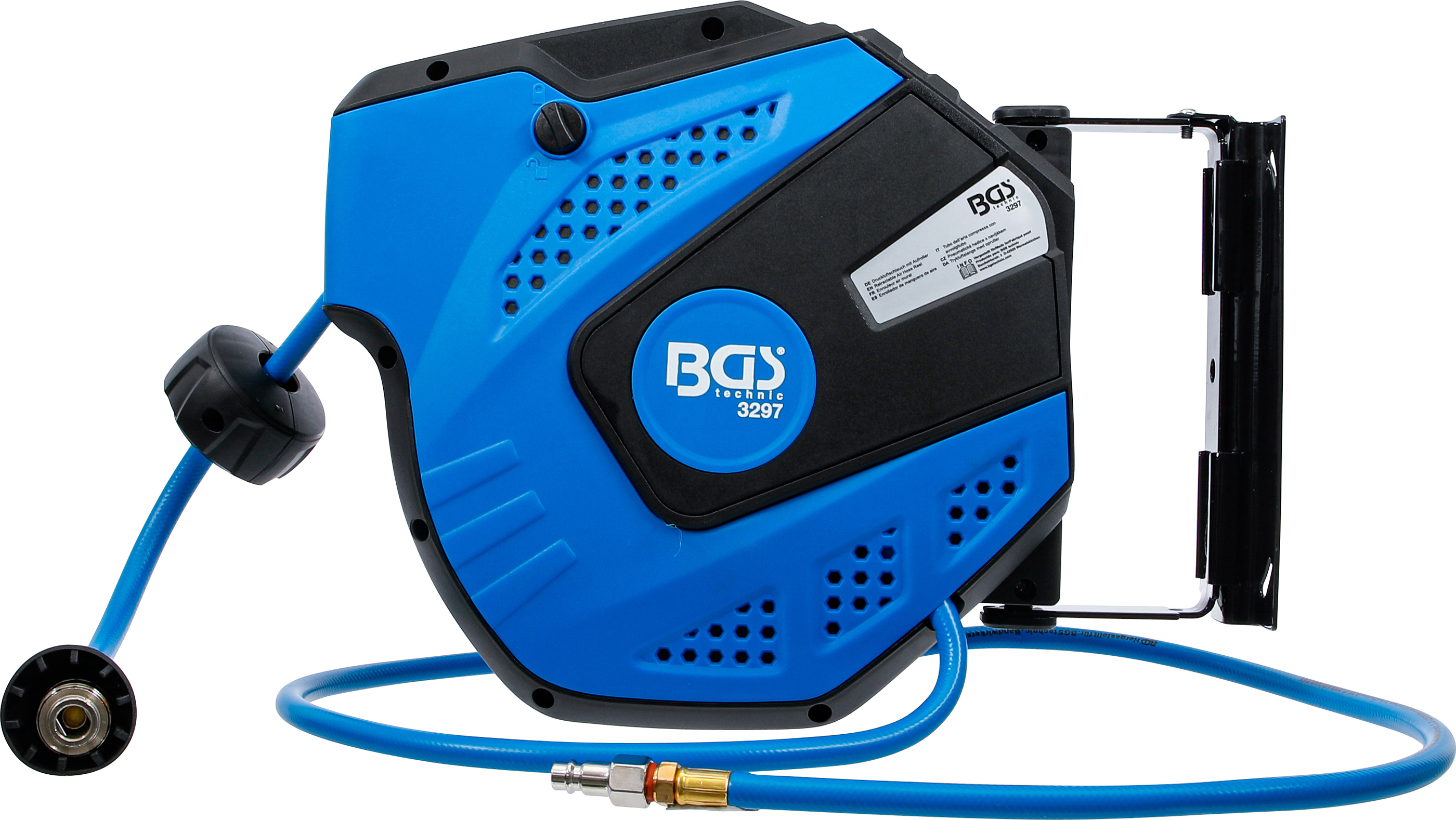 BGS Druckluftschlauch mit Aufroller | automatisch | 10 m