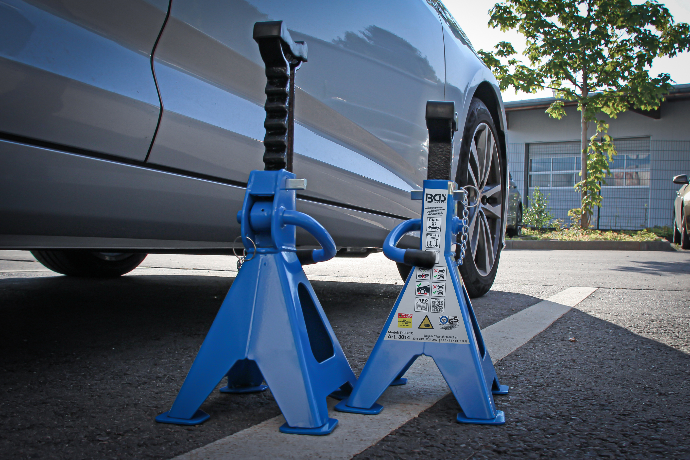 BGS Unterstellböcke | Traglast 2000 kg / Paar | Hub 268 - 418 mm | 1 Paar