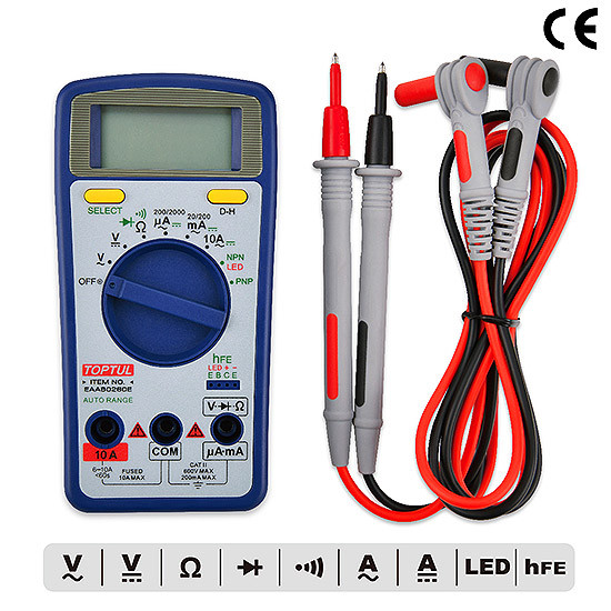 Toptul Multimeter Digital mit Spannungsprüfer