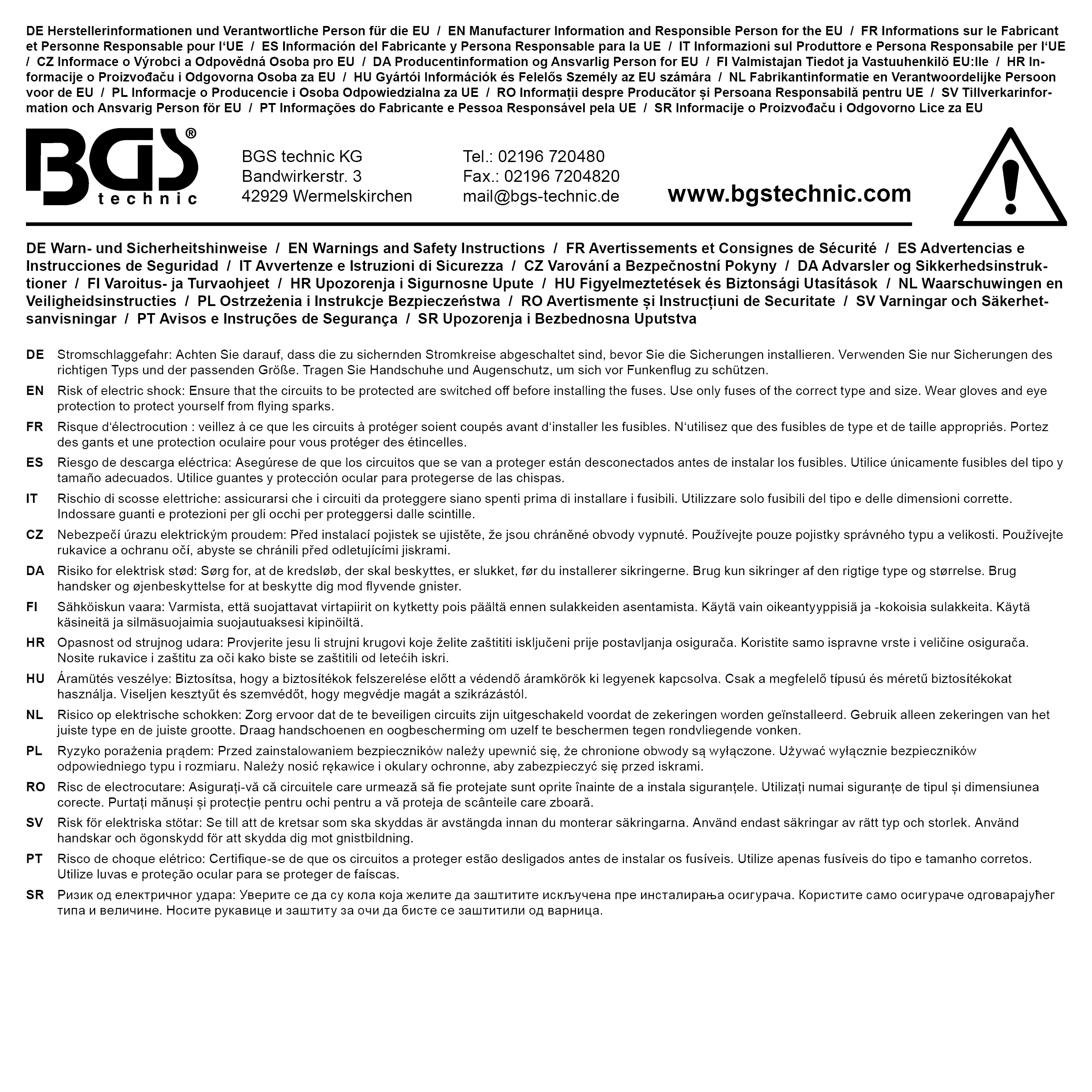 BGS Pkw-Sicherungs-Sortiment | 97-tlg.