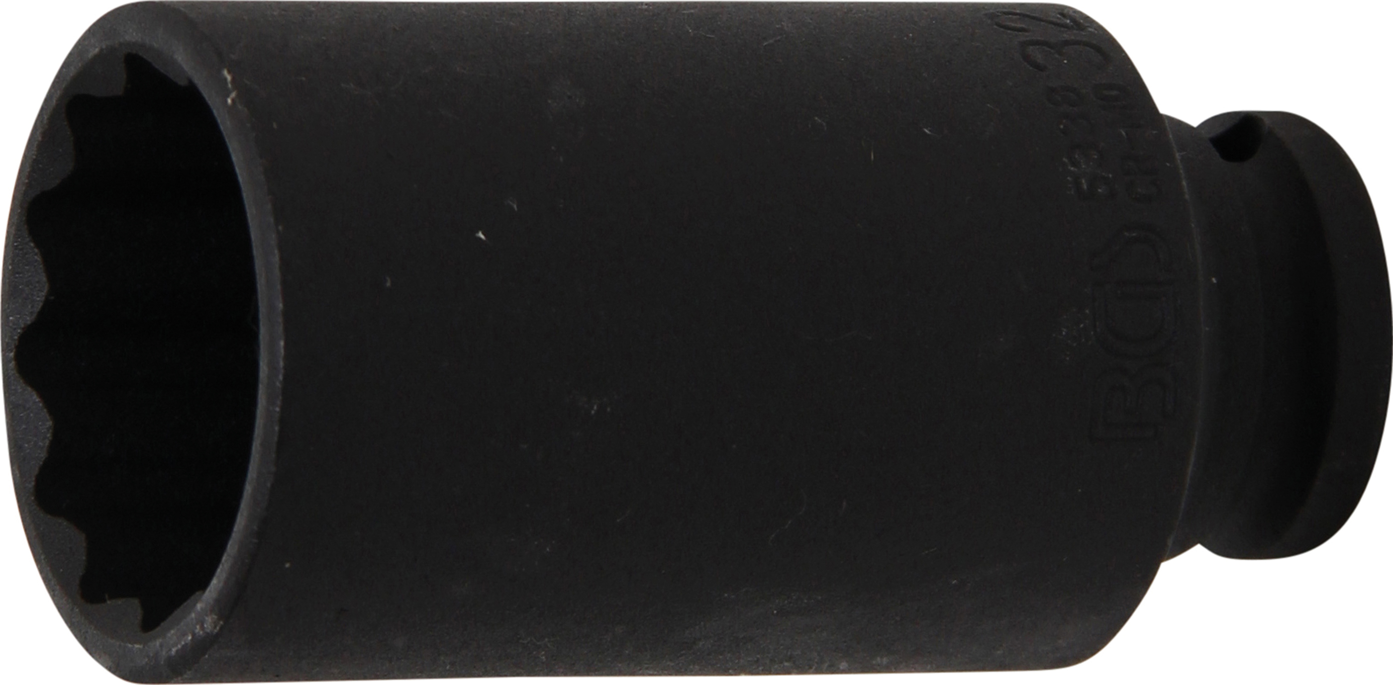 BGS Kraft-Steckschlüssel-Einsatz Zwölfkant, tief | Antrieb Innenvierkant 12,5 mm (1/2") | SW 32 mm