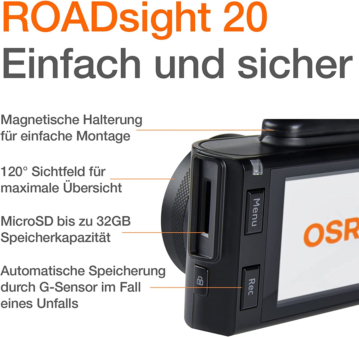 Osram ROADsight 30 Mobile connected Dashcam HD 1080p