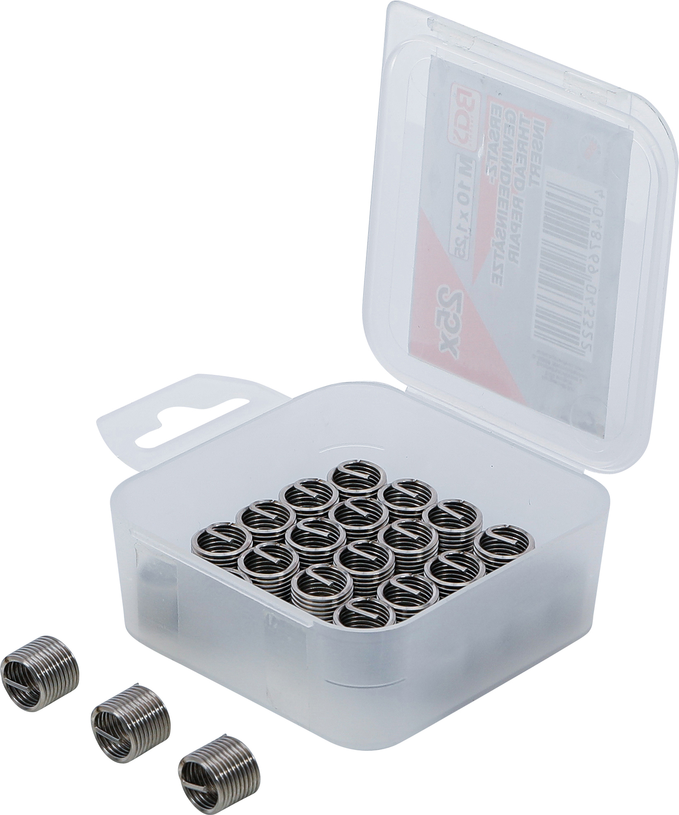 BGS Ersatz-Gewindeeinsätze | M10 x 1,25 | 25-tlg. BGS Ersatz-Gewindeeinsätze | M10 x 1,25 | 25-tlg.
