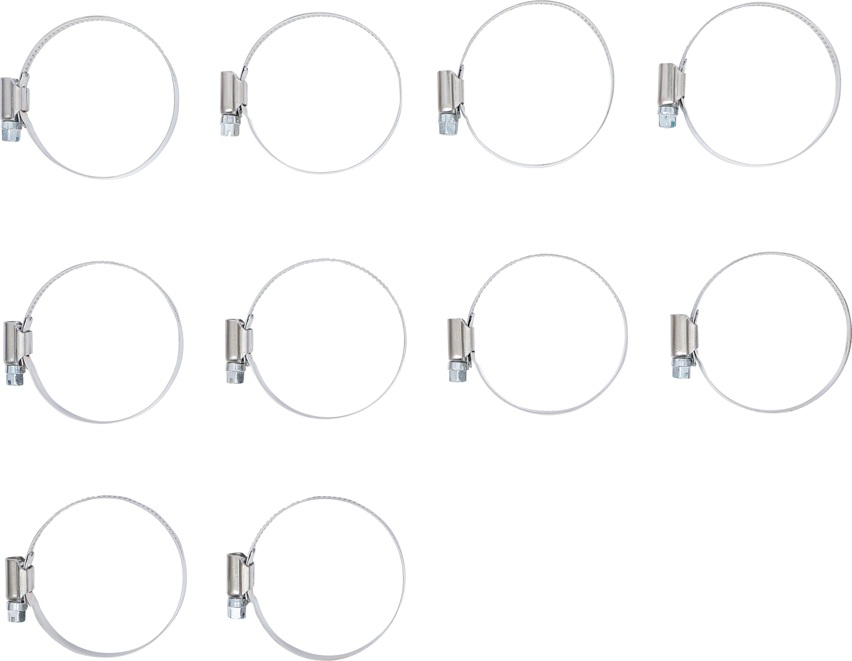 BGS Schlauchklemmen | rostfrei | 40 x 60 mm | 10-tlg.