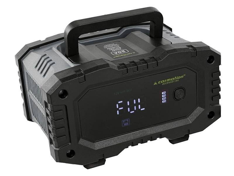 Carmotion Batterieladegerät Digital 20A bis 300Ah Starterbatterien