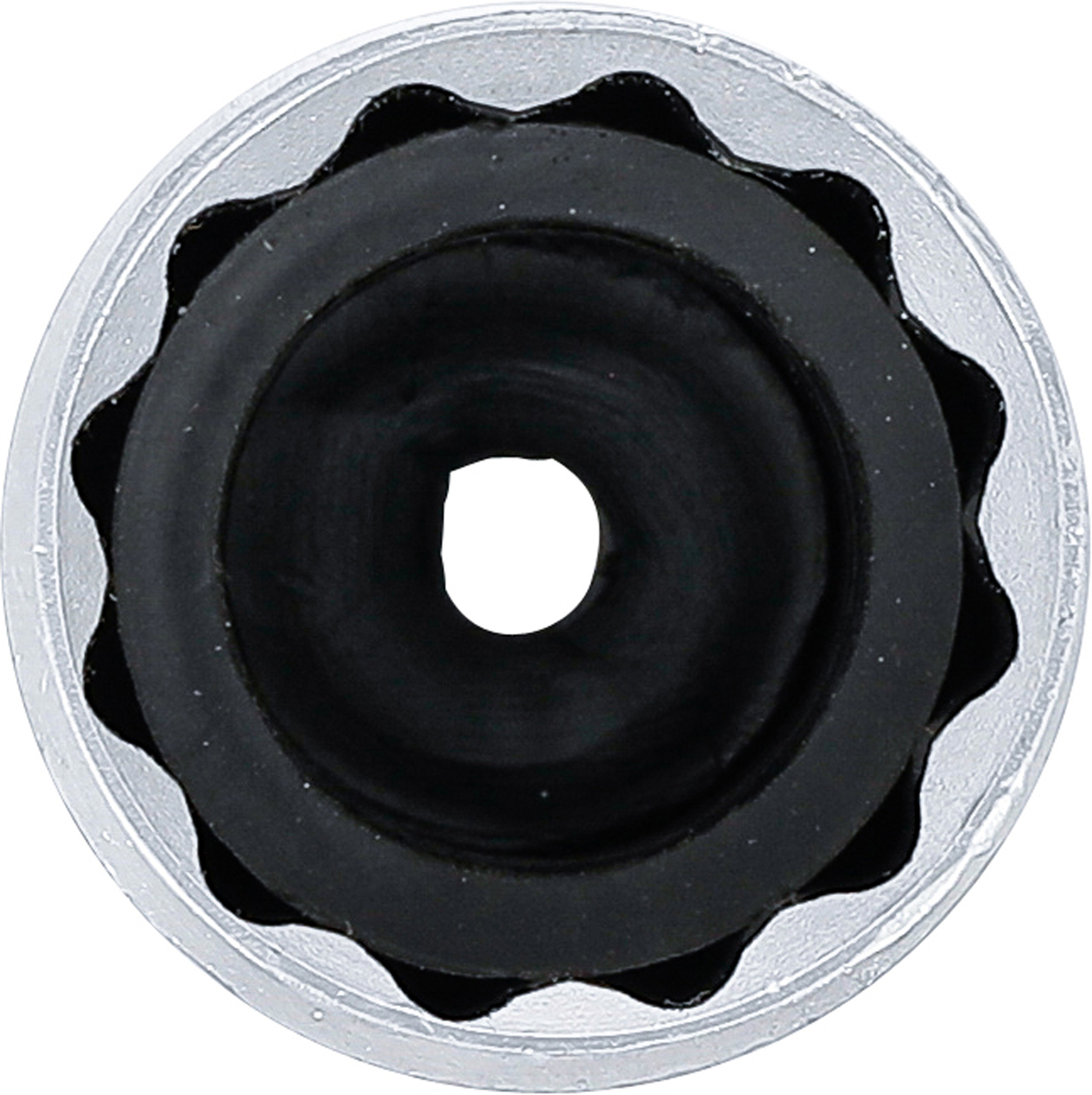 BGS Zündkerzen-Einsatz mit Haltegummi, Zwölfkant | Antrieb Innenvierkant 12,5 mm (1/2") | SW 21 mm