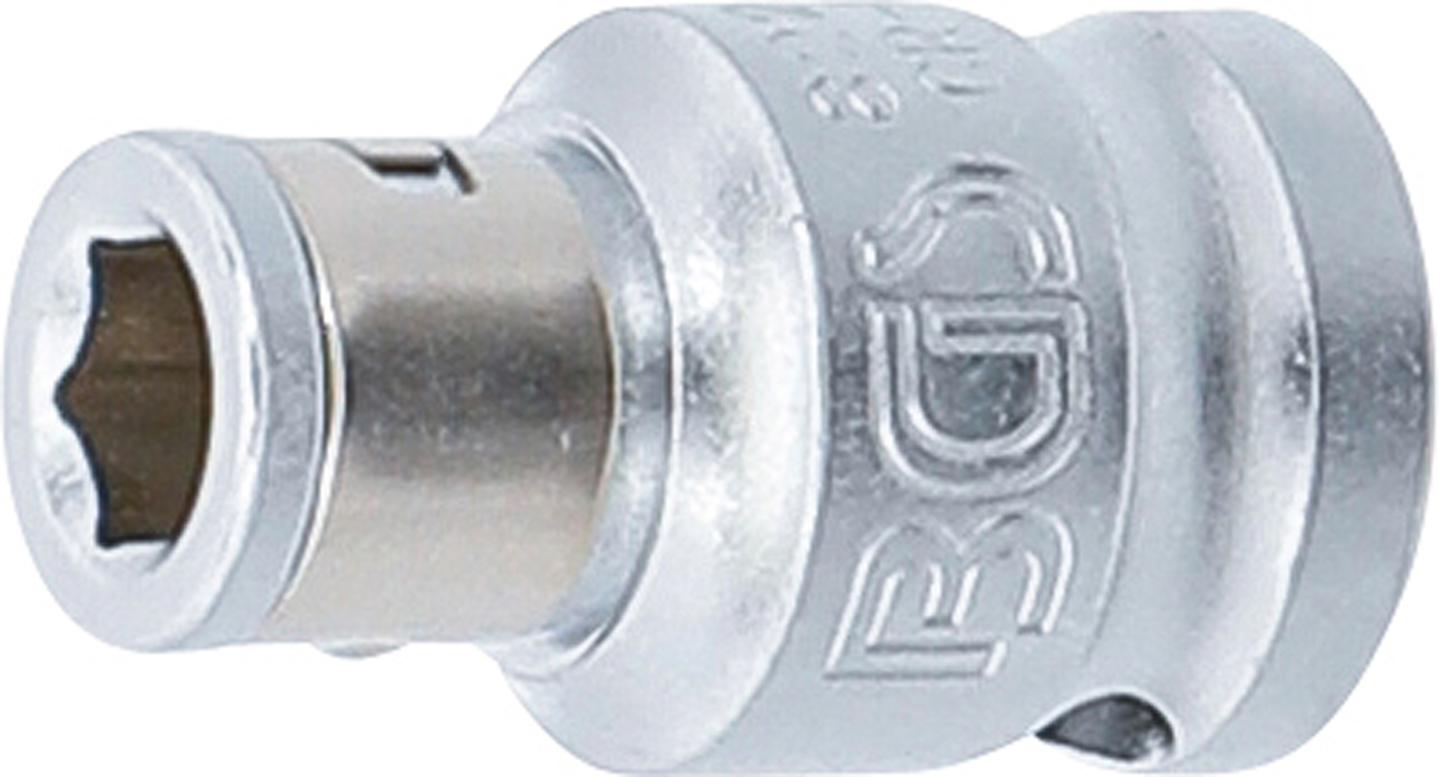 BGS Bit-Adapter mit Haltekugel | Innenvierkant 10 mm (3/8") | Innensechskant 6,3 mm (1/4")