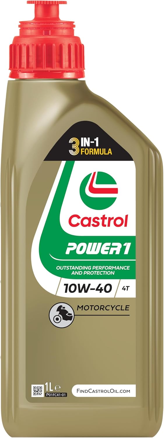 10W-40 Castrol Power 1 Motorrad 4-Takt Motoröl 1 Liter