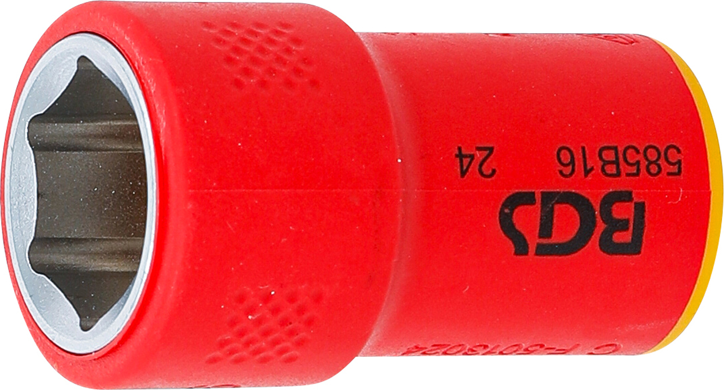 BGS VDE-Steckschlüssel-Einsatz Sechskant | Antrieb Innenvierkant 10 mm (3/8") | SW 16 mm