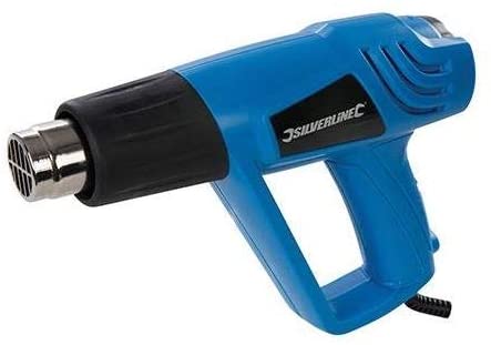 Silverline Heißluftpistole mit Temperaturregler 2000 Watt