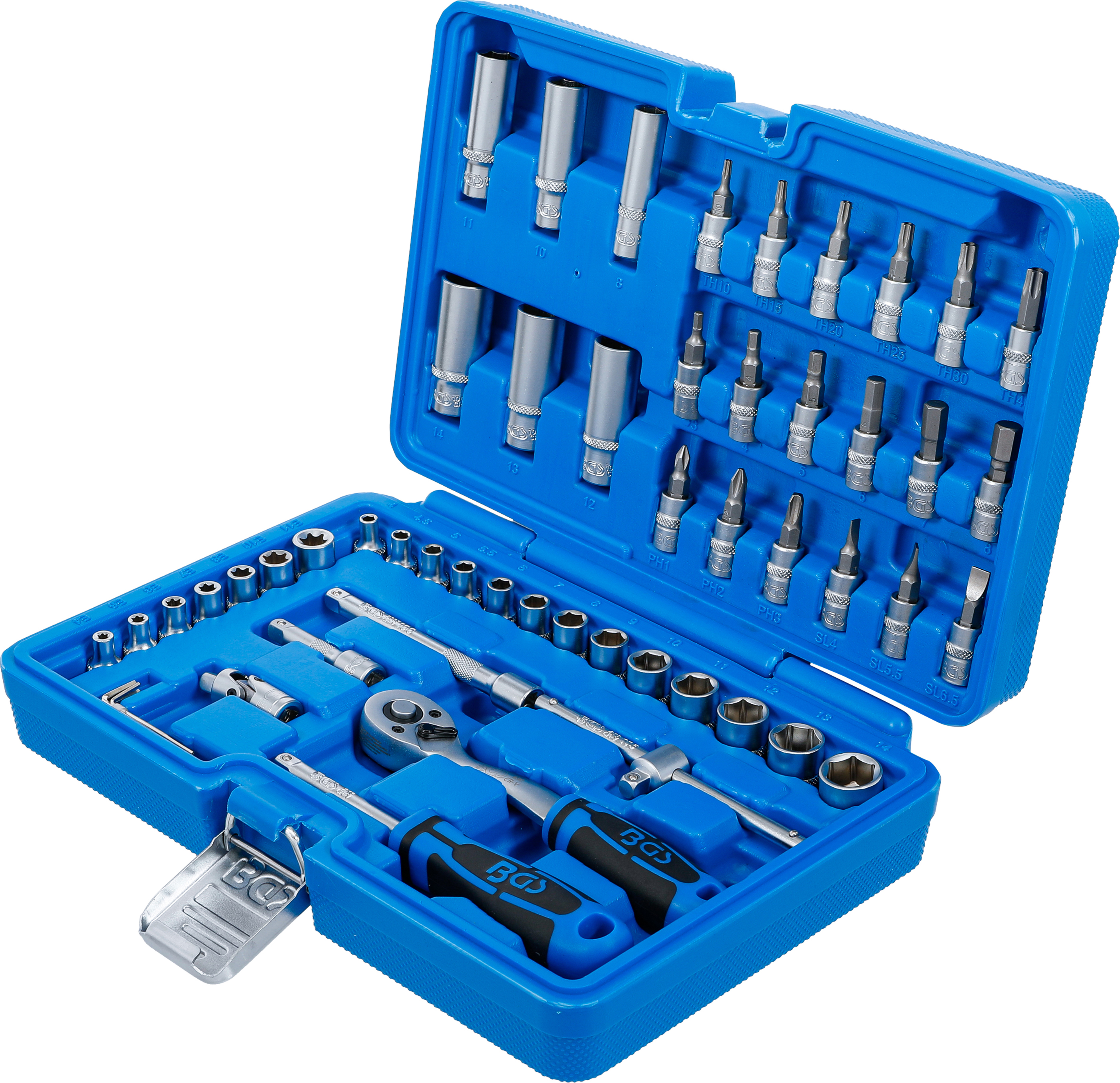 BGS Steckschlüssel-Satz | Antrieb 6,3 mm (1/4") | 53-tlg.