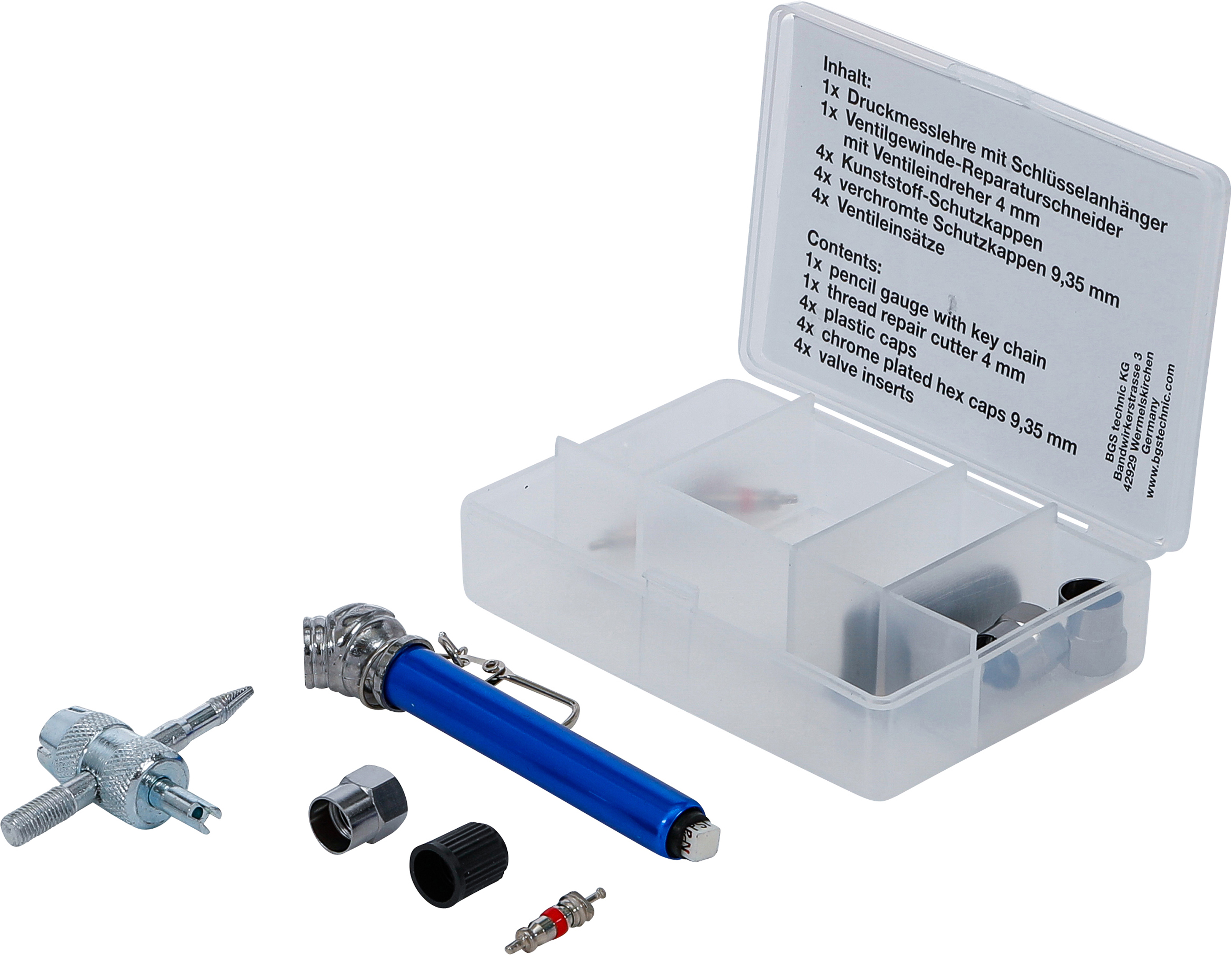 BGS Reparatursatz für Reifenventile | 14-tlg.