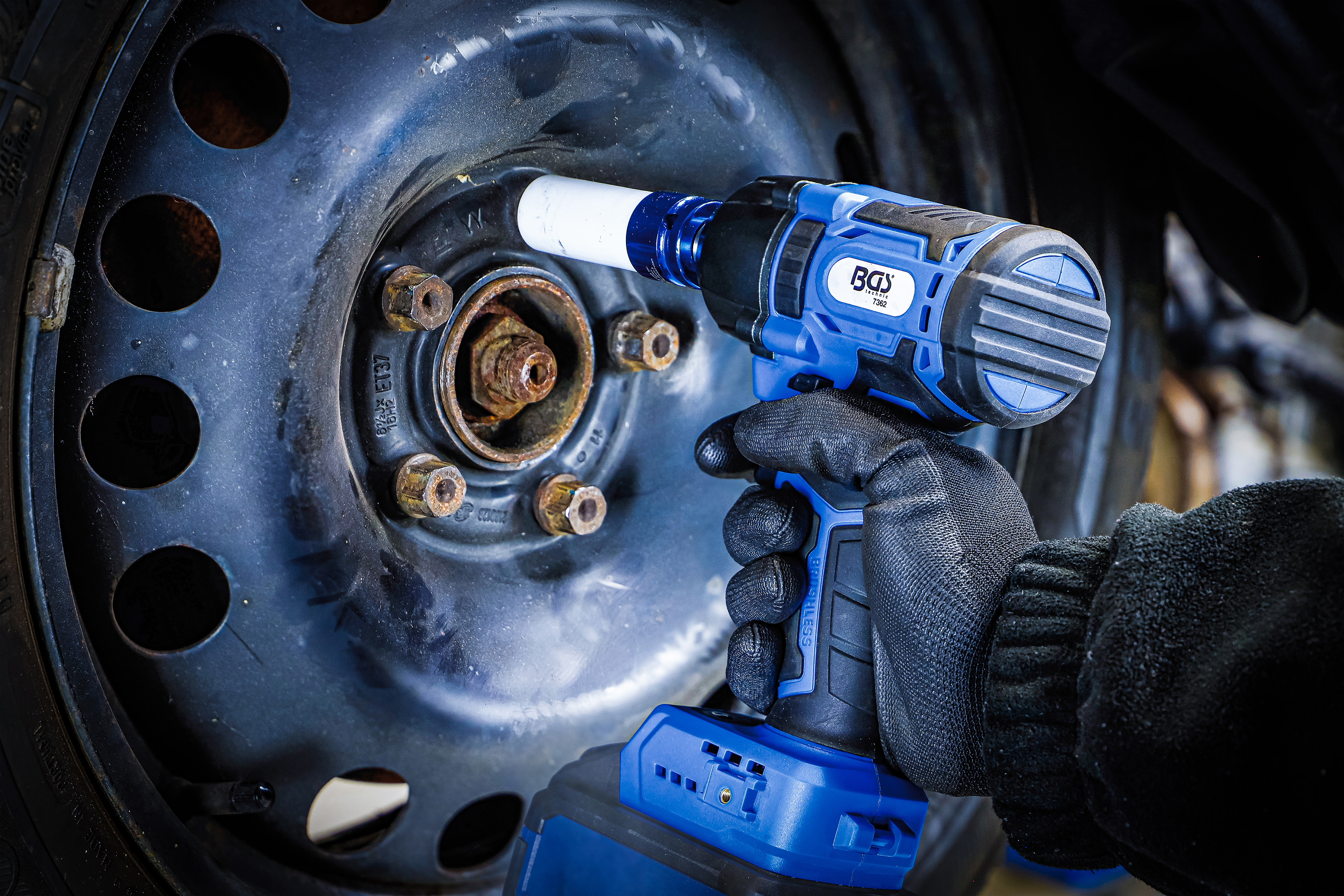 BGS Akku-Schlagschrauber | bürstenlos | 12,5 mm (1/2") | 400 Nm | 18 V | ohne Akku