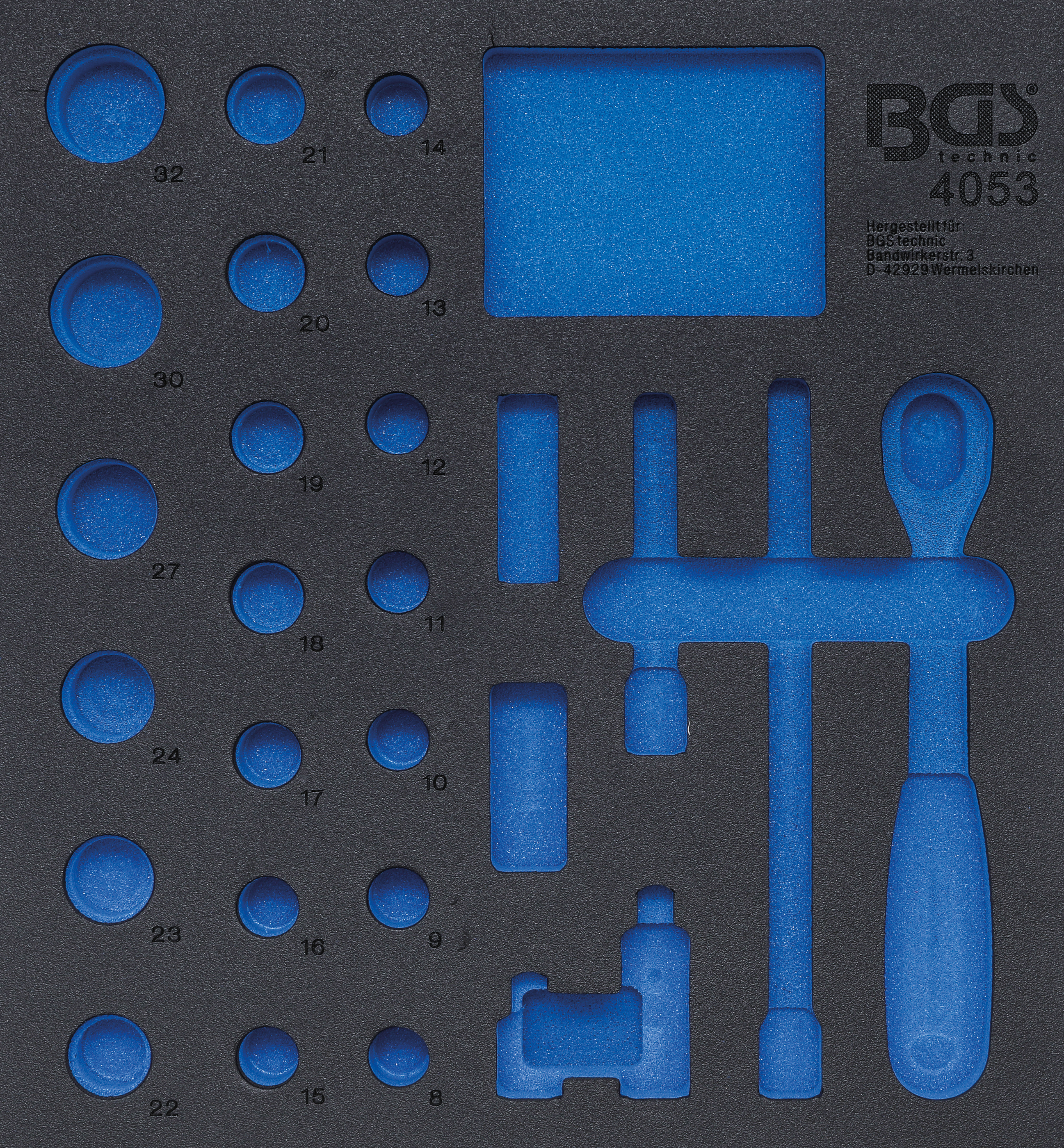 BGS Werkstattwageneinlage 2/3 | leer | für Art. 4053